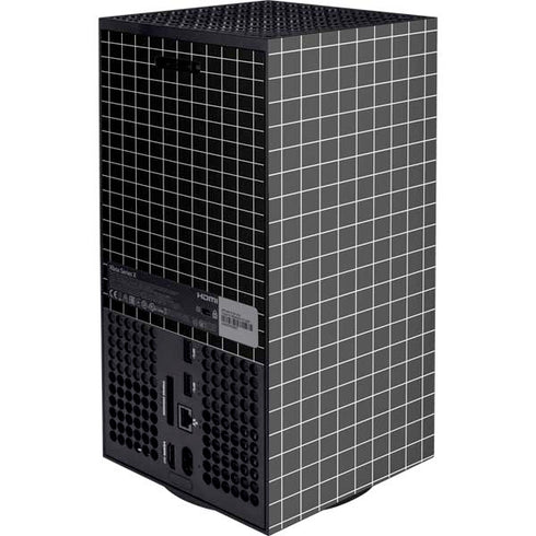 Black Grid Xbox Series X Console Skin
