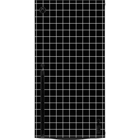 Black Grid Xbox Series X Console Skin