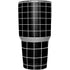 Black Grid Yeti 30oz Rambler Tumbler Skin