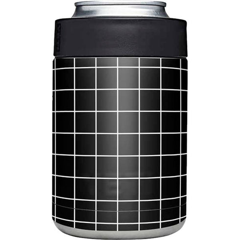 Black Grid Yeti Colster Can Insulator Skin