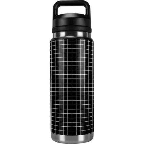 Black Grid YETI Rambler 26oz Bottle Skin
