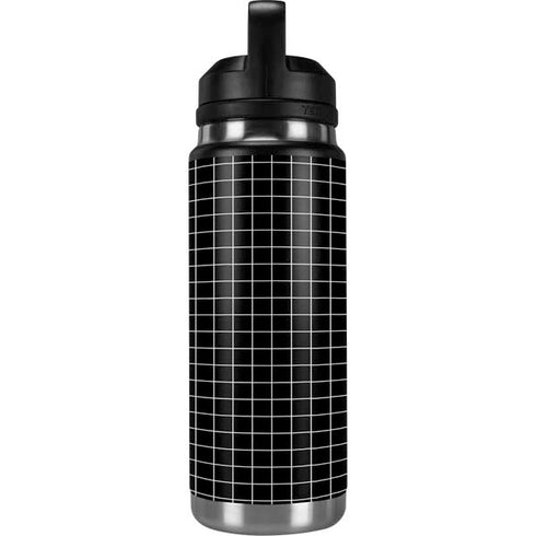Black Grid YETI Rambler 26oz Bottle Skin