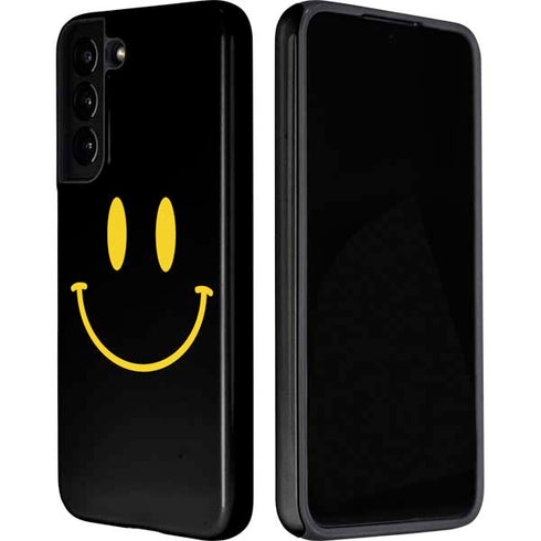 Black Happy Face Galaxy S22 Pro Case
