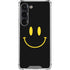 Black Happy Face Galaxy S23 Clear Case