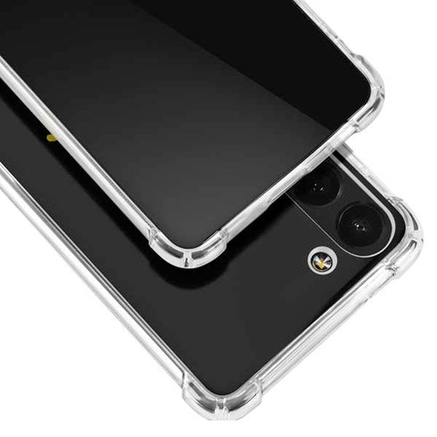 Black Happy Face Galaxy S23 Clear Case