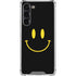 Black Happy Face Galaxy S23 Plus Clear Case