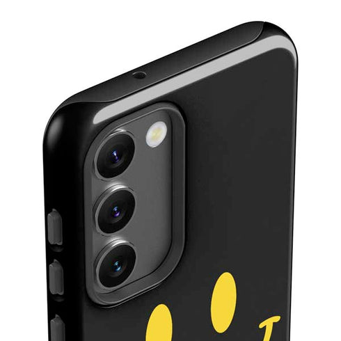 Black Happy Face Galaxy S23 Plus Pro Case