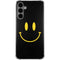 Black Happy Face Galaxy S24 Plus Clear Case