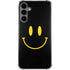Black Happy Face Galaxy S24 Plus Clear Case