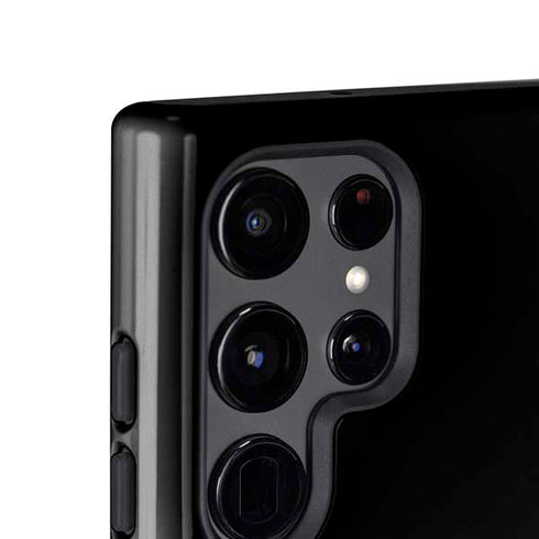 Black Happy Face Galaxy S24 Ultra Impact Case