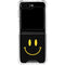 Black Happy Face Galaxy Z Flip5 5G Clear Case