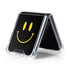 Black Happy Face Galaxy Z Flip5 5G Clear Case