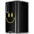 Black Happy Face Galaxy Z Fold4 5G Clear Case