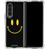 Black Happy Face Galaxy Z Fold4 5G Clear Case