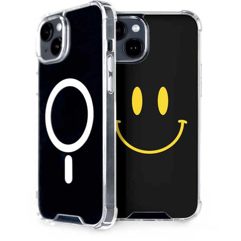 Black Happy Face iPhone 13 MagSafe Case