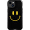 Black Happy Face iPhone 14 Plus Impact Case