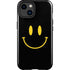 Black Happy Face iPhone 15 Plus Impact Case