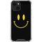 Black Happy Face iPhone 14 Plus Clear Case