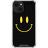 Black Happy Face iPhone 14 Plus Clear Case
