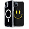 Black Happy Face iPhone 15 Plus MagSafe Case