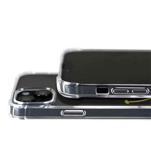 Black Happy Face iPhone 15 Plus MagSafe Case