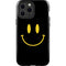 Black Happy Face iPhone 15 Pro Max Impact Case