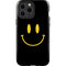 Black Happy Face iPhone 14 Pro Max Impact Case