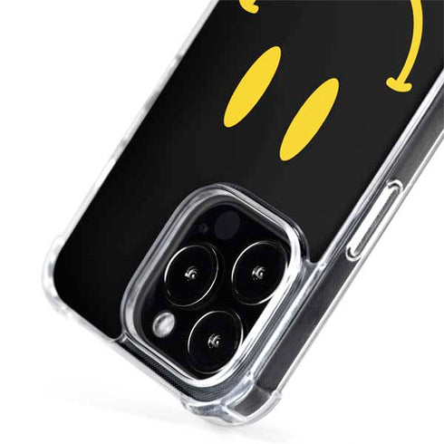 Black Happy Face iPhone 15 Pro Max MagSafe Case