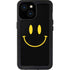 Black Happy Face iPhone 15 Waterproof Case