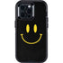 Black Happy Face Otterbox Defender iPhone Skin