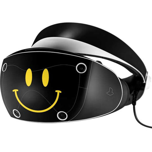 Black Happy Face PlayStation VR2 Skin
