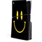 Black Happy Face PS5 Slim Disk Console Skin