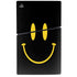 Black Happy Face PS5 Slim Disk Console Skin