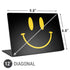 Black Happy Face Universal Laptop 12in (9.8 x 6.8in) Skin