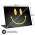 Black Happy Face Universal Laptop 13in (10.6 x 7.6in) Skin