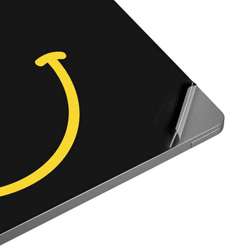 Black Happy Face Universal Laptop 14in (11.4 x 8.2in) Skin
