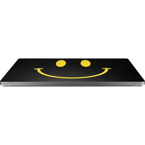 Black Happy Face Universal Laptop 17in (13.8 x 10in) Skin