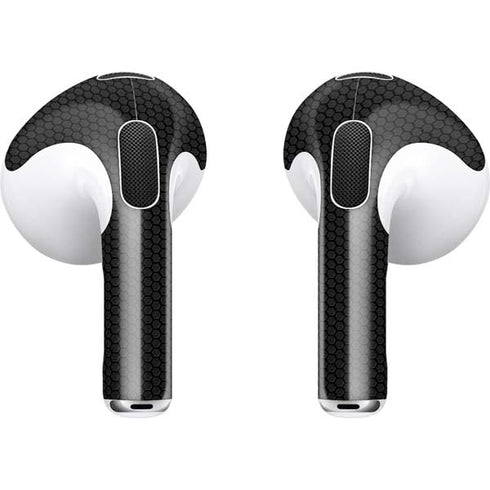 Specialty Vinyl Black Hex Texture Apple AirPods (3rd Gen 2021) Skin