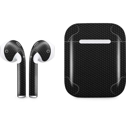 Specialty Vinyl Black Hex Texture Apple AirPods Skin