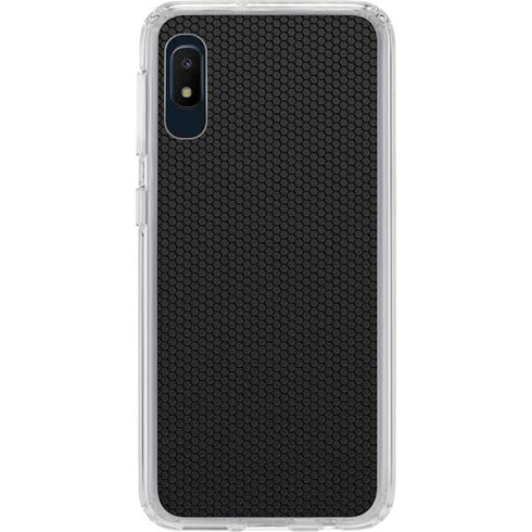 Specialty Vinyl Black Hex Texture Galaxy A10e Clear Case