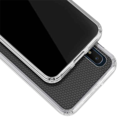 Specialty Vinyl Black Hex Texture Galaxy A10e Clear Case
