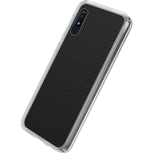 Specialty Vinyl Black Hex Texture Galaxy A10e Clear Case