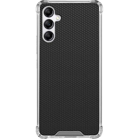 Specialty Vinyl Black Hex Texture Galaxy A14 5G Clear Case