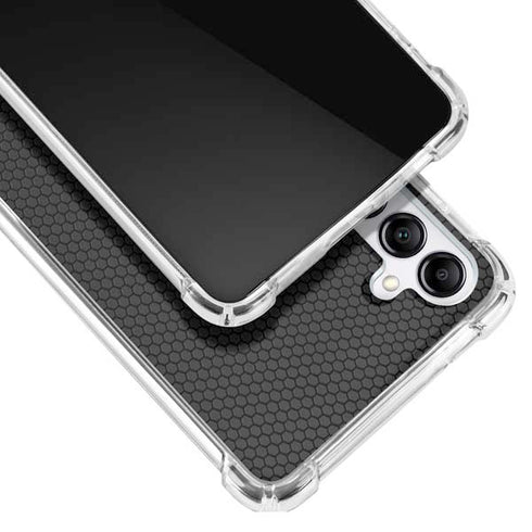 Specialty Vinyl Black Hex Texture Galaxy A14 5G Clear Case