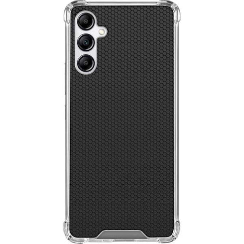 Specialty Vinyl Black Hex Texture Galaxy A15 5G Clear Case
