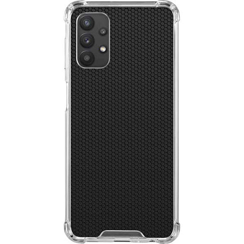 Specialty Vinyl Black Hex Texture Galaxy A32 5G Clear Case