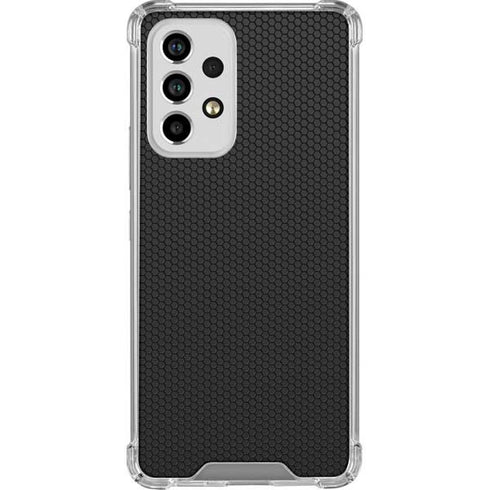 Specialty Vinyl Black Hex Texture Galaxy A33 5G Clear Case