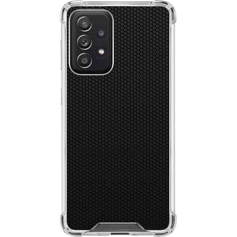 Specialty Vinyl Black Hex Texture Galaxy A52 5G Clear Case
