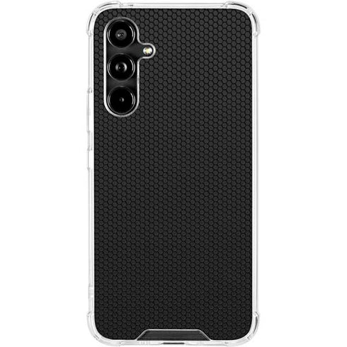 Specialty Vinyl Black Hex Texture Galaxy A54 5G Clear Case