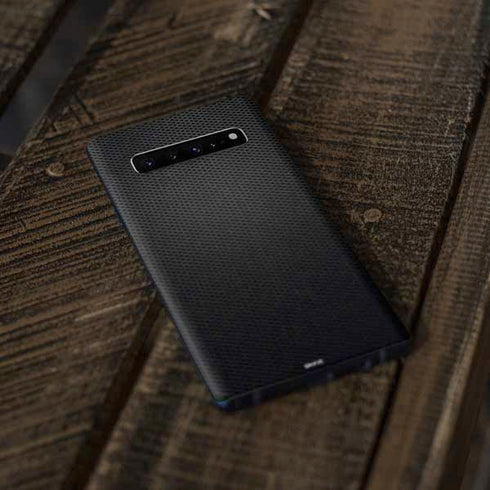 Specialty Vinyl Black Hex Texture Galaxy S10 Plus Skin